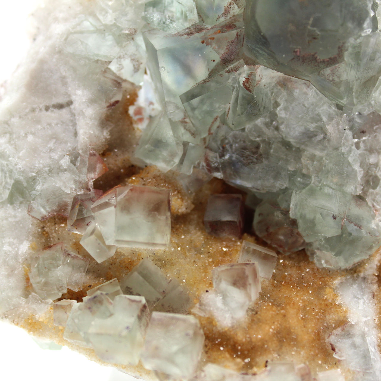 Geologisches Fluorit-Exemplar: Marokkanischer Stein mit Kristallen